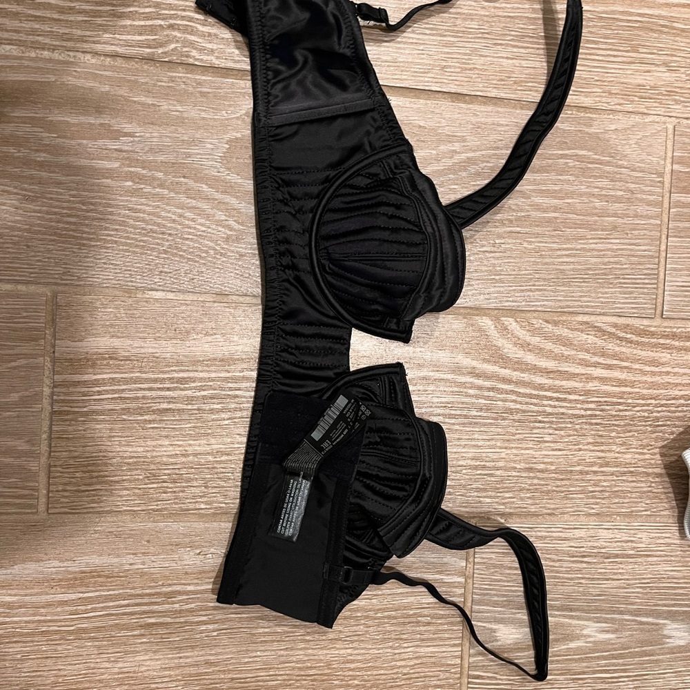 H&M Black Satin Women's Bra